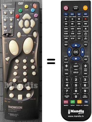 T&eacute;l&eacute;commande &eacute;quivalente Hifivox DTH 3600