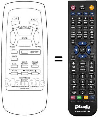 Télécommande équivalente Sinudyne SV11000