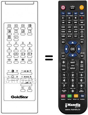 Télécommande équivalente LG 105-042E
