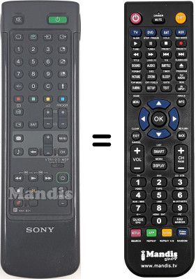 Télécommande équivalente Sony KP-46S4 Télécommande équivalente Sony KP-46S4