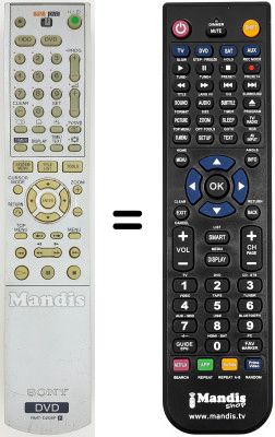 Télécommande équivalente Sony RDR-HX900 Télécommande équivalente Sony RDR-HX900
