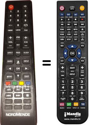 Télécommande équivalente NordMende ND32N2400M