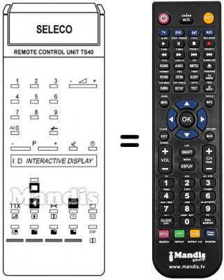 Télécommande équivalente REMCON902