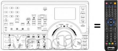 Télécommande équivalente NordMende V6005S Télécommande équivalente NordMende V6005S