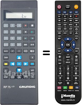 T&eacute;l&eacute;commande &eacute;quivalente Grundig SE6110