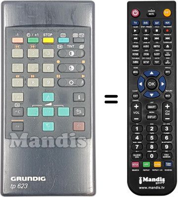Télécommande équivalente Grundig T55-540TEXTGB
