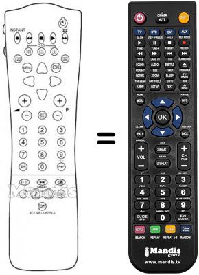 Télécommande équivalente Philips 28PW8809 / 19