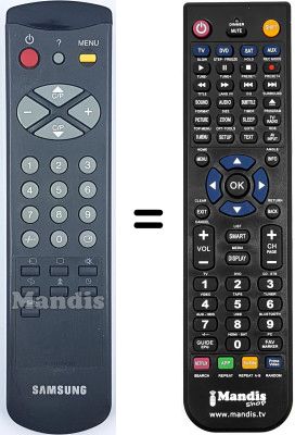 Télécommande équivalente Samsung CF5073Z Télécommande équivalente Samsung CF5073Z