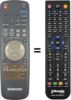 Télécommande équivalente Samsung SV35XK Télécommande équivalente Samsung SV35XK