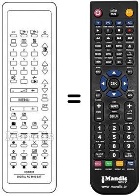 Télécommande équivalente REMCON639