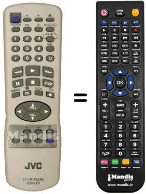 Télécommande équivalente JVC HR-J285