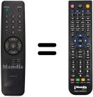 Télécommande équivalente LG 6710V00039C Télécommande équivalente LG 6710V00039C