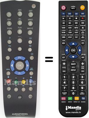 Télécommande équivalente Grundig TP 170 C