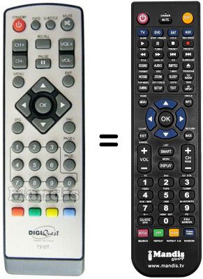 T&eacute;l&eacute;commande &eacute;quivalente REMCON1004
