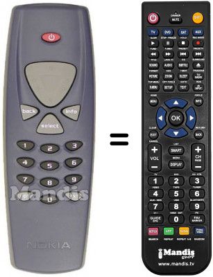 Télécommande équivalente REMCON602