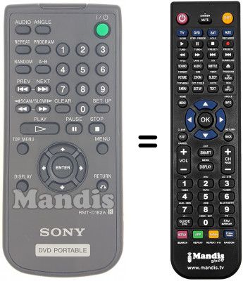 Télécommande équivalente RMT-D182A