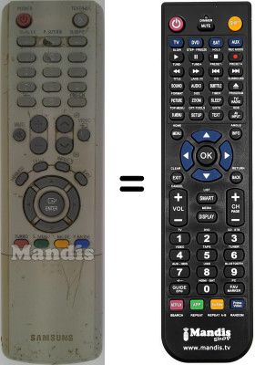 Télécommande équivalente Samsung AA5900326A Télécommande équivalente Samsung AA5900326A