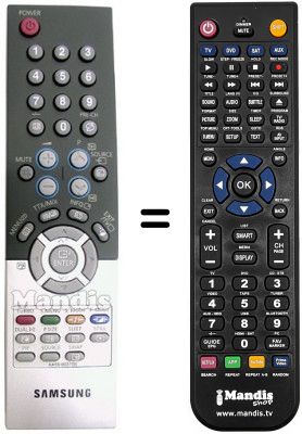 Télécommande équivalente Samsung WS32Z306V Télécommande équivalente Samsung WS32Z306V