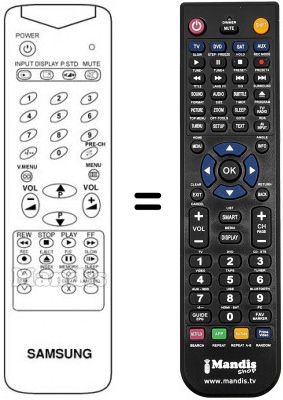 Télécommande équivalente AA59-10033 Télécommande équivalente AA59-10033