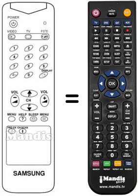 Télécommande équivalente AA59-10081N Télécommande équivalente AA59-10081N