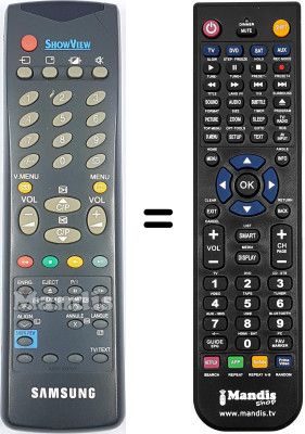 Télécommande équivalente Samsung TVP5050X Télécommande équivalente Samsung TVP5050X