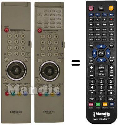 Télécommande équivalente Samsung WS32A108P Télécommande équivalente Samsung WS32A108P
