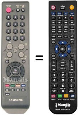 Télécommande équivalente Samsung AA59-00399D Télécommande équivalente Samsung AA59-00399D