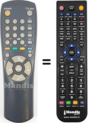 Télécommande équivalente Blaupunkt AA59-10107C