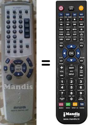 Télécommande équivalente RC-ZAS07