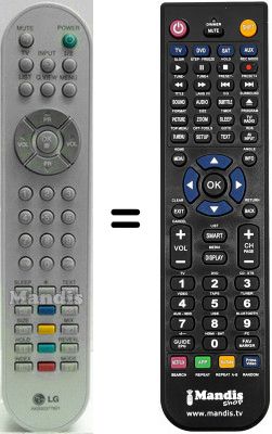T&eacute;l&eacute;commande &eacute;quivalente LG AKB30377801