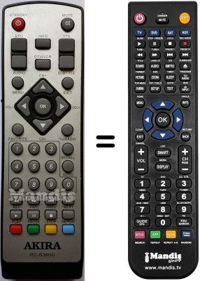 T&eacute;l&eacute;commande &eacute;quivalente AKIRA DHB-B36HU
