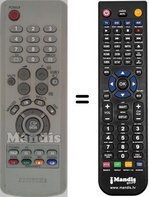 Télécommande équivalente Samsung LE32R31SXXEH Télécommande équivalente Samsung LE32R31SXXEH