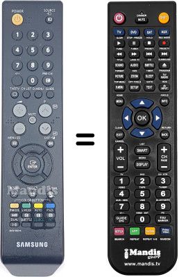 Télécommande équivalente Samsung SYNCMASTER T260 HD Télécommande équivalente Samsung SYNCMASTER T260 HD