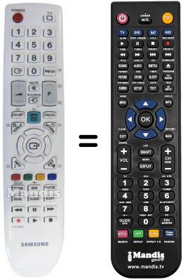 Télécommande équivalente Samsung LE40B531P7WXRU Télécommande équivalente Samsung LE40B531P7WXRU