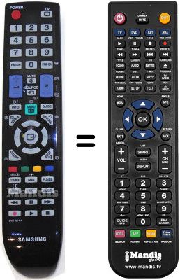Télécommande équivalente Samsung LE40B530P7WXAB Télécommande équivalente Samsung LE40B530P7WXAB