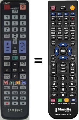 Télécommande équivalente Samsung UE40C6740SS/XZG Télécommande équivalente Samsung UE40C6740SS/XZG