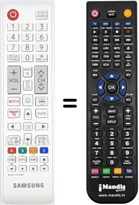 Télécommande équivalente Samsung LE46A568P3MXZF Télécommande équivalente Samsung LE46A568P3MXZF