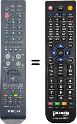 Télécommande équivalente Samsung PS42C7HDX / /XET Télécommande équivalente Samsung PS42C7HDX / /XET