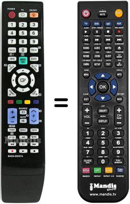 Télécommande équivalente Samsung UE32B7070WPXXE Télécommande équivalente Samsung UE32B7070WPXXE
