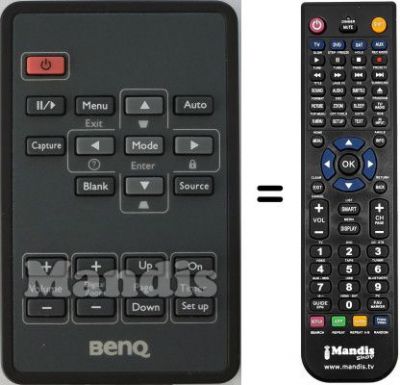 Télécommande équivalente Benq MP620