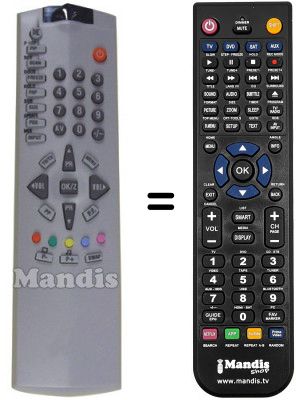 Télécommande équivalente Akai CTB32PK8A