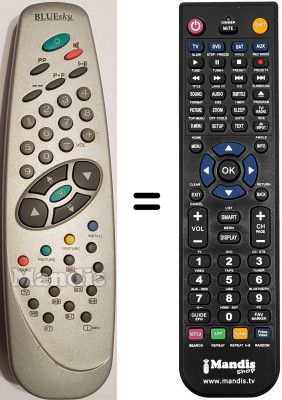 Télécommande équivalente Bluesky RC1040