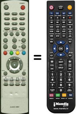 Télécommande équivalente Bluesky EU0351-0001