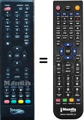 T&eacute;l&eacute;commande &eacute;quivalente STREAM BM43173