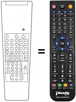 Télécommande équivalente Samsung CB685W Télécommande équivalente Samsung CB685W