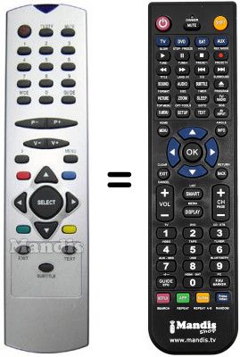 T&eacute;l&eacute;commande &eacute;quivalente REMCON1351