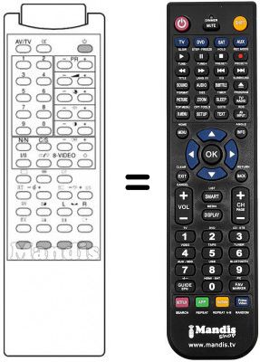 Télécommande équivalente Samsung CB5913W Télécommande équivalente Samsung CB5913W