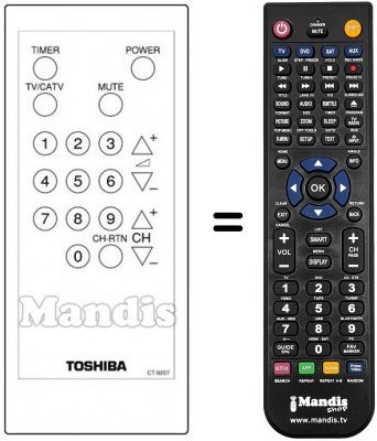 T&eacute;l&eacute;commande &eacute;quivalente CT-9207