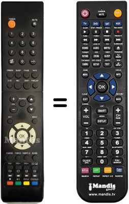 T&eacute;l&eacute;commande &eacute;quivalente COBY COB001