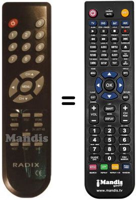 T&eacute;l&eacute;commande &eacute;quivalente REMCON1039